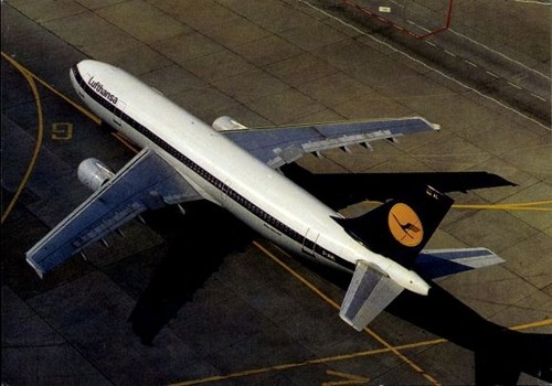 Lufthansa flugzeug auf - auf, der