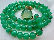 Chrysopras Perlen Kette 6,1 mm