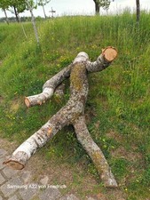 Skulptur Birkenholz ca. 220cm