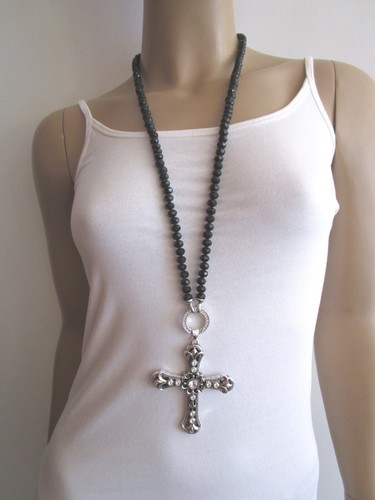 Strass hals kette lang perlen - kette,