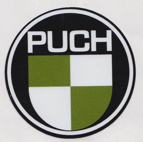 Puch logo pvc aufkleber - puch,