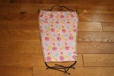 DAWANDA Sonnensegel rosa / Schmetterlinge f. Kinderwagen + Buggy