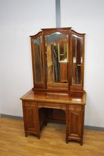 Antiker Jugendstil Spiegelkommode, Kommode, Nussbaum.