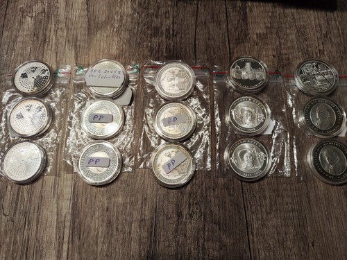 Euro gedenkmünzen 925er - 10,