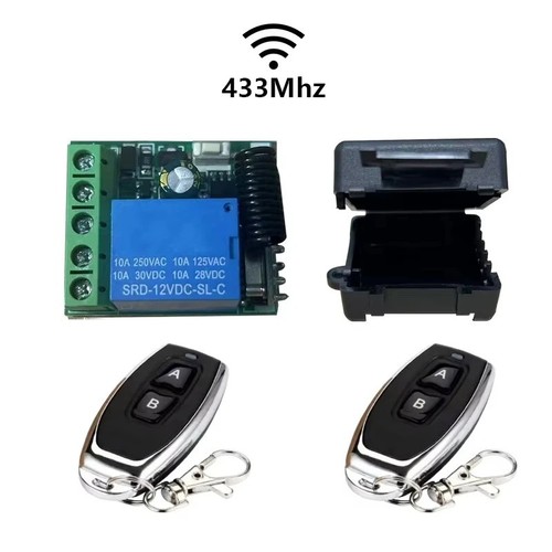 12v 433mhz kabellos - 12v, empfänger