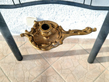 Antiker vintage Messing Kerzenhalter Stil Rokoko/ Barock aus Bronze 16,0 cm