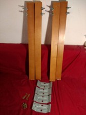 4 Stück Tischbeine aus massive Holz mit Halterungen, 75x6x4cm