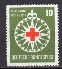 Bund 164 Henry Dunant, rotes Kreuz 1952 komplett postfrisch
