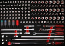 KS TOOLS 1/2" Steckschlüssel-Satz in Schaumstoffeinlage, 149-tlg