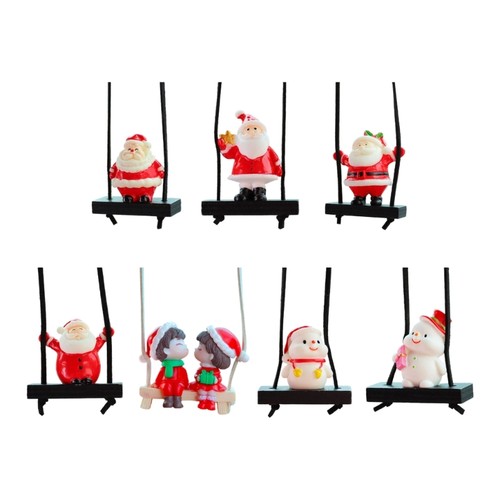 Santa swing hanging car - hanging,