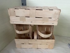 4er Set Spankorb, Blumenkorb, Obstkorb, Geschenkekorb, Pilzkorb