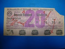 84/85 Ticket BVB Dortmund FC