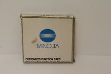 Minolta Customized Function Card - sehr gut - in OVP