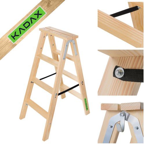 Kadax holzleiter malerleiter - holzleiter,,