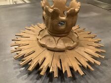 Decken - Wandleuchte Sonne aus massivem Eichenholz