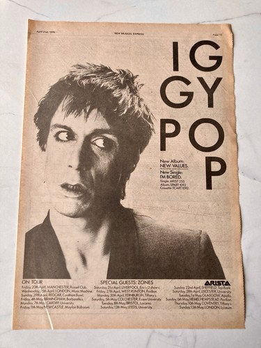 Iggy pop new values - , x