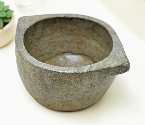 Antik schwarz stein rund - antik,