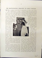 Alte Streichholzherstellung Industrie Rahmen Wachs Stränge Sieb Streichhölzer Großbritannien
