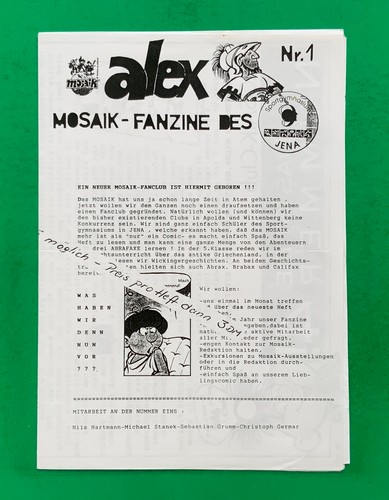Wipa original fanzine alex - alex, nr