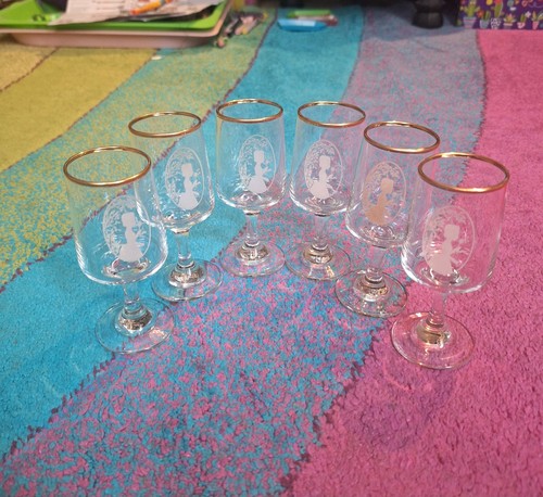 Vintage sherry gläser mit - sherry, x6