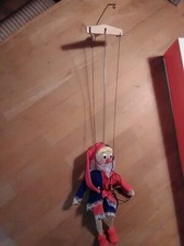 Marionette  mit Kopf aus Massivholz, Neu ohne Etikett 