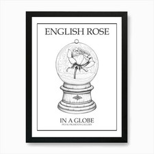 English Rose In A Globe Line