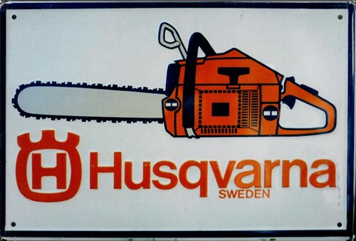 Blechschild husqvarna 20x30cm - blechschild,