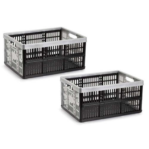 2er set klappkiste schwarz - klappkiste,