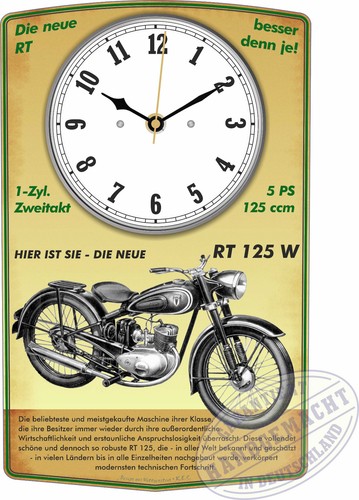 Oldtimer wanduhr motiv dkw - dkw, rt