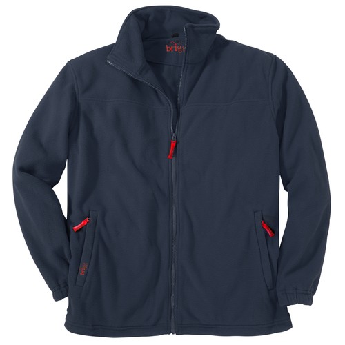 Brigg fleecejacke dunkelblau - fleecejacke,