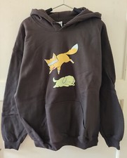 Shirt Woot Hoodie - Quick Brown Fox - braun brown - M