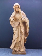 schöne alte Figur Frau Holz