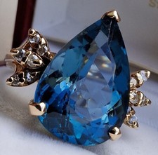 14 kt Gold großer 5 kt Topas