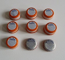 9 Stück Fanta Knibbelbilder von 1985 Österreich  in original Verschlüsse - Mega