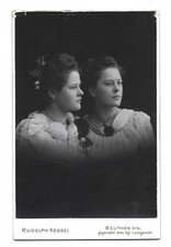 S9127/ Kabinettfoto zwei junge