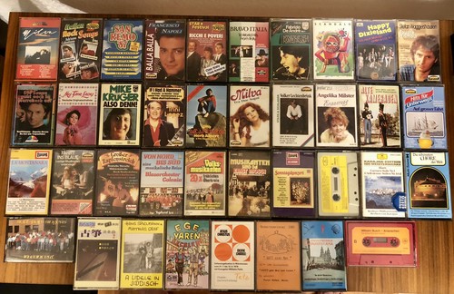 38x musikkassetten konvolut - mc,