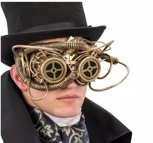 Gold steampunk cyber - cyber, brille