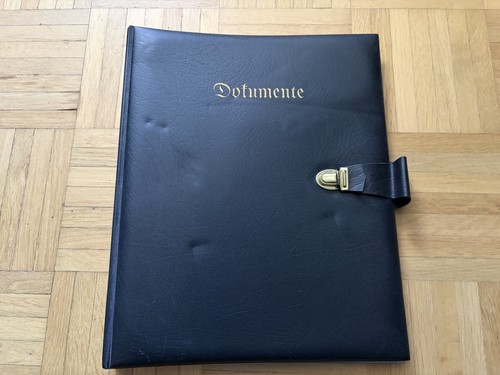 Vintage alte dokumentenmappe - alte,