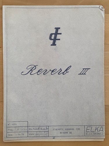 Elka reverb iii service - iii,