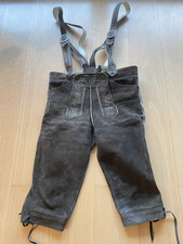 Trachtenlederhose, Kniebundlederhose, HIRSCHLEDERHOSE, Hirschlederne