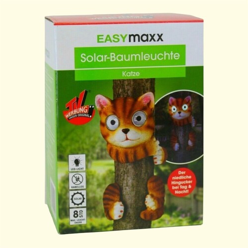 Solar baumtier motiv katze - solar-baumtier,
