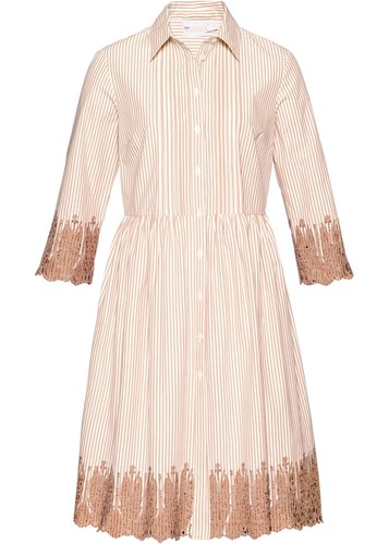 Blusenkleid mit lochstickerei - mit,