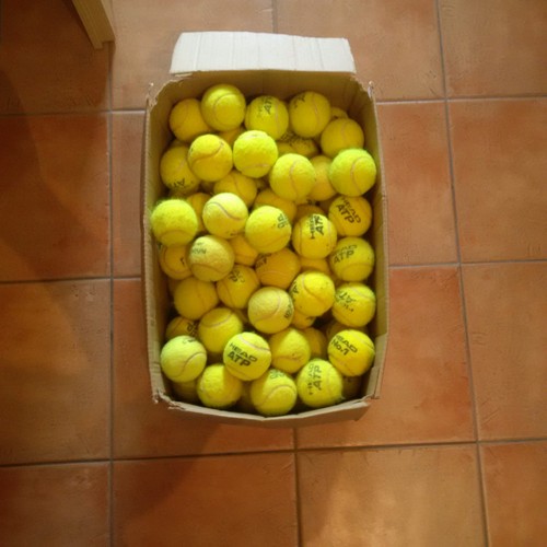100 gebrauchte tennisbälle - 100,