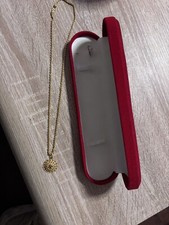 900 er Goldkette Mit Anhänger und Steinen 