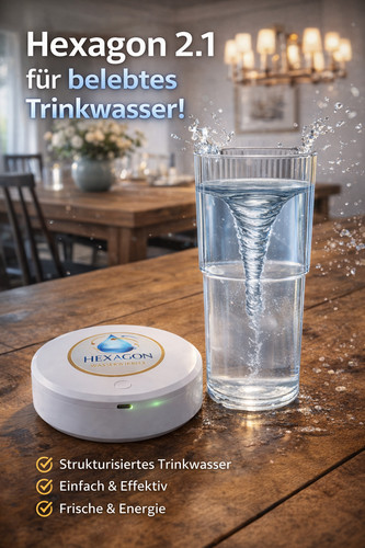 Hexagonales wasser verwirbeler - hexagonales,
