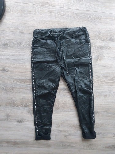 Baggy jeans stretch - baggy, kunstleder