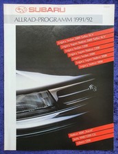 Subaru Legacy 2000 Turbo 16V, 2200, 2000, 1800, Prospekt 12.1991