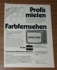 Seltene Werbung TELERENT -