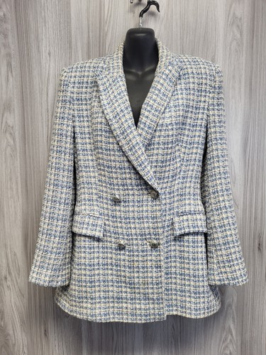 Zara blau creme boucle - zara,