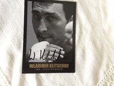 Autogrammkarte Wladimir Klitschko Original Unterschrift (Boxen)